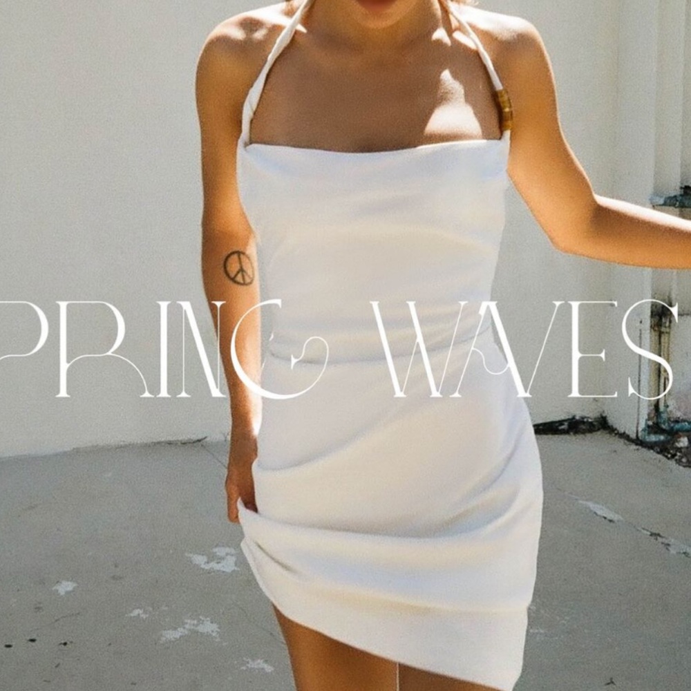 ZARA STRETCH LINEN BLEND DRESS